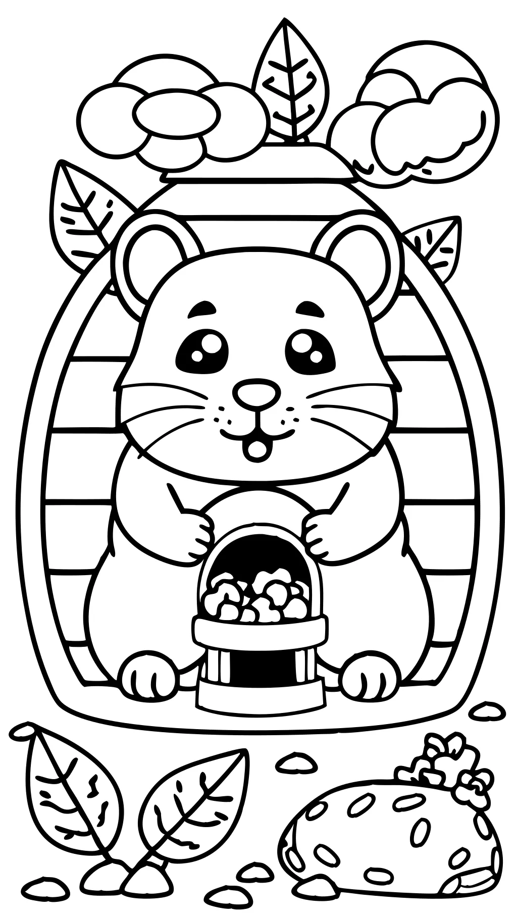 coloriages de hamster imprimables